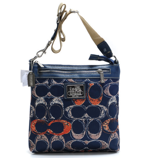 Coach Legacy Swingpack In Signature Large Navy Crossbody Bags AVM